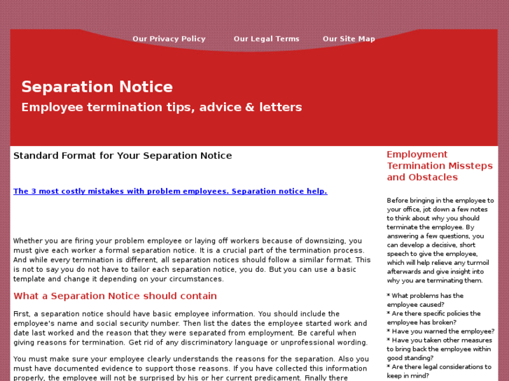 www.separationnotice.com