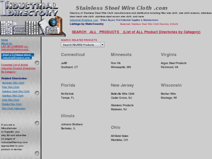 www.stainlesssteelwirecloth.com