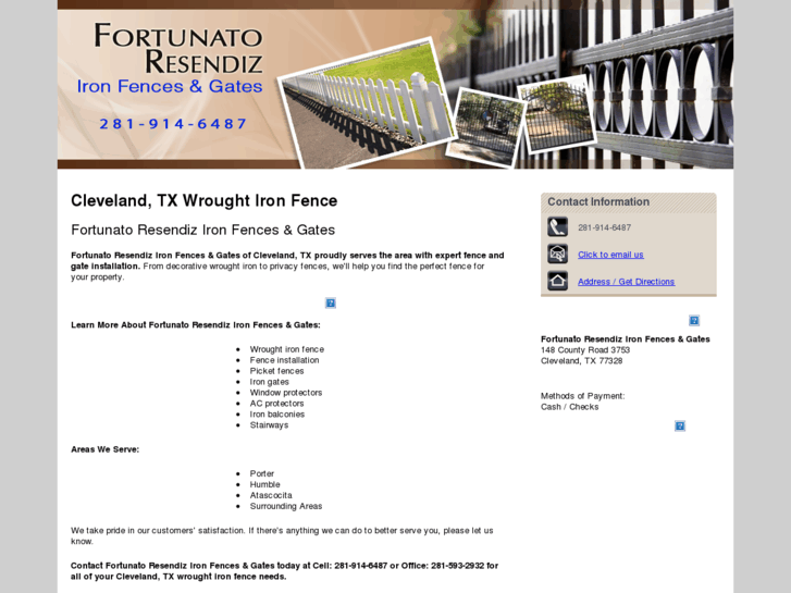 www.fortunatoresendizironfences.com