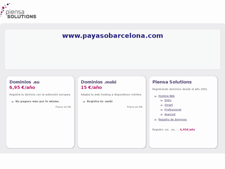 www.payasobarcelona.com