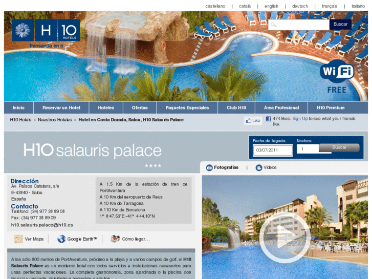 www.hotelh10salaurispalace.com