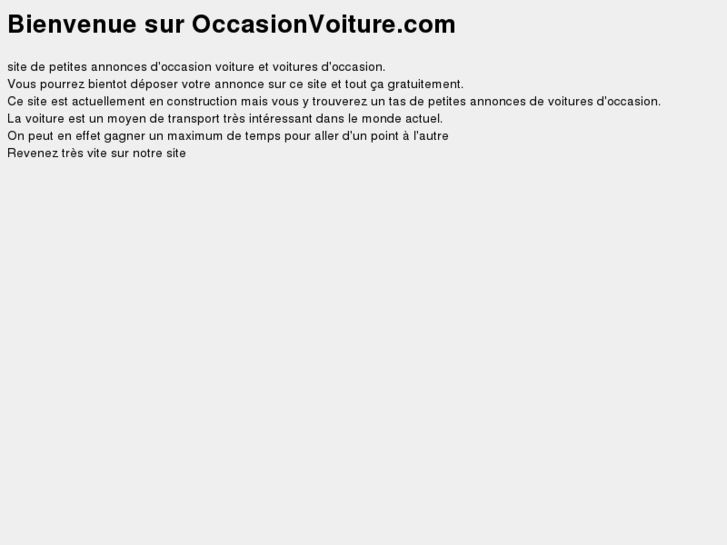 www.occasionvoiture.com