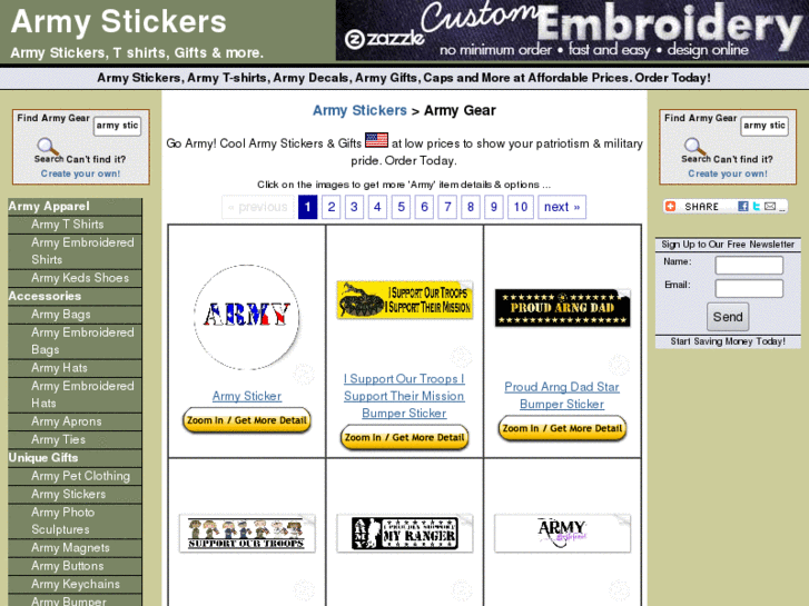 www.armysticker.com