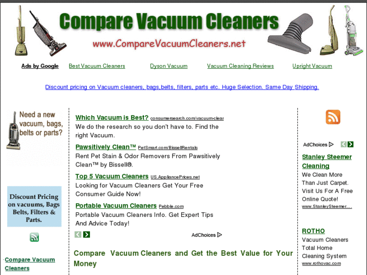 www.comparevacuumcleaners.net