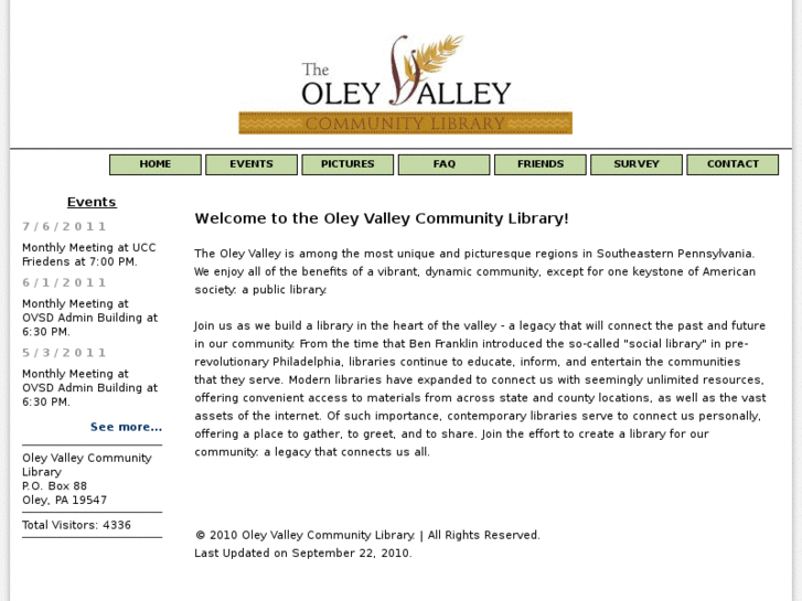 www.oleylibrary.org