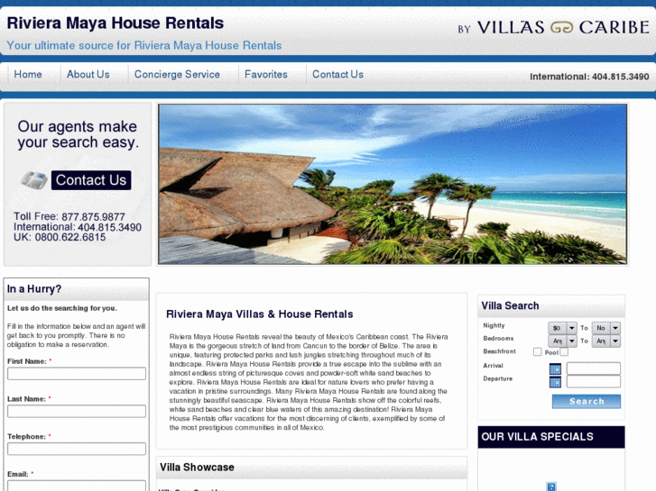 www.rivieramayahouserentals.com