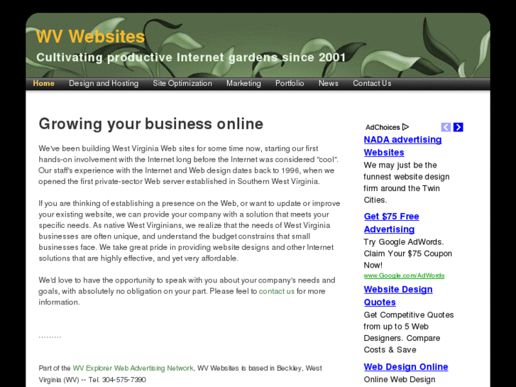 www.wvwebsites.com