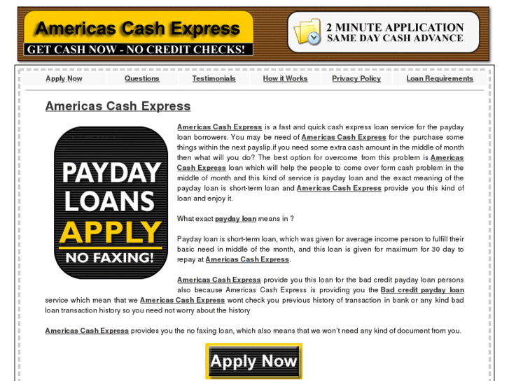 www.americascashexpress.net