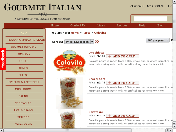 www.colavitapasta.com