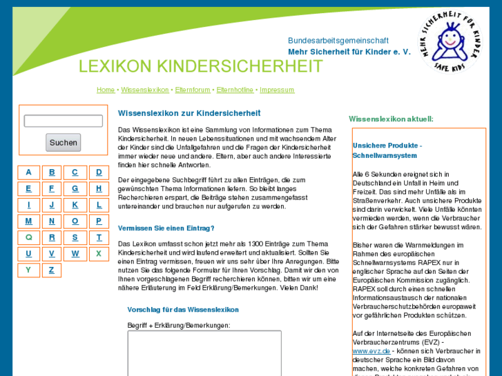 www.lexikon-kindersicherheit.de