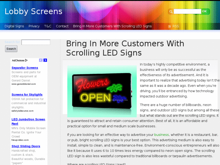 www.lobbyscreens.com