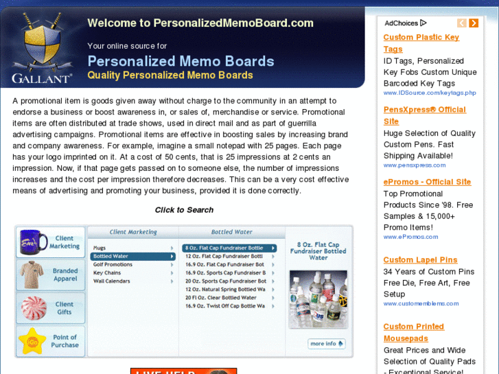 www.personalizedmemoboard.com