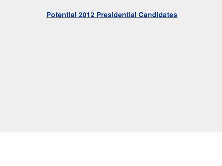 www.presidential-candidate.com