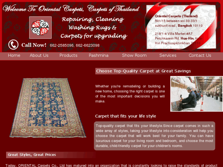 www.orientalcarpetsthailand.com