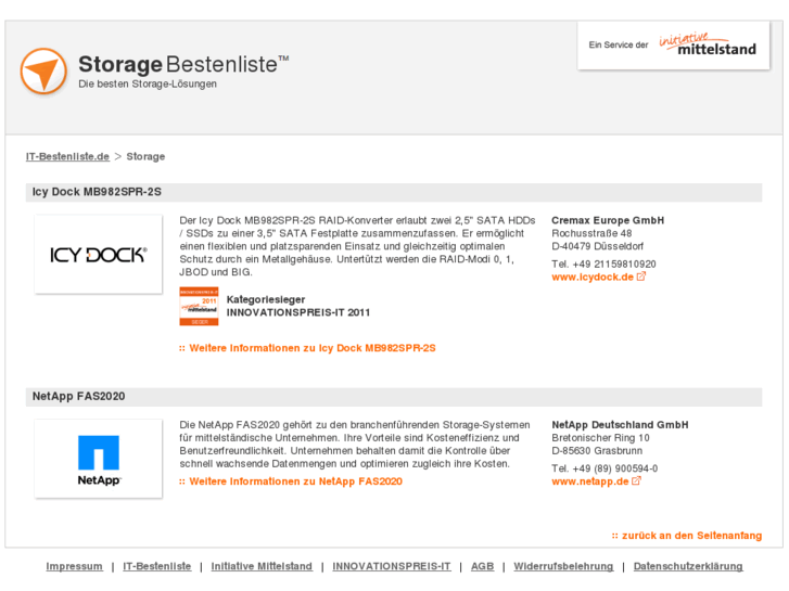 www.storage-bestenliste.de