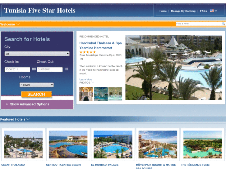 www.tunisiafivestarhotels.com