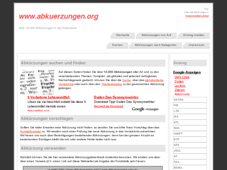 www.abkuerzung.biz