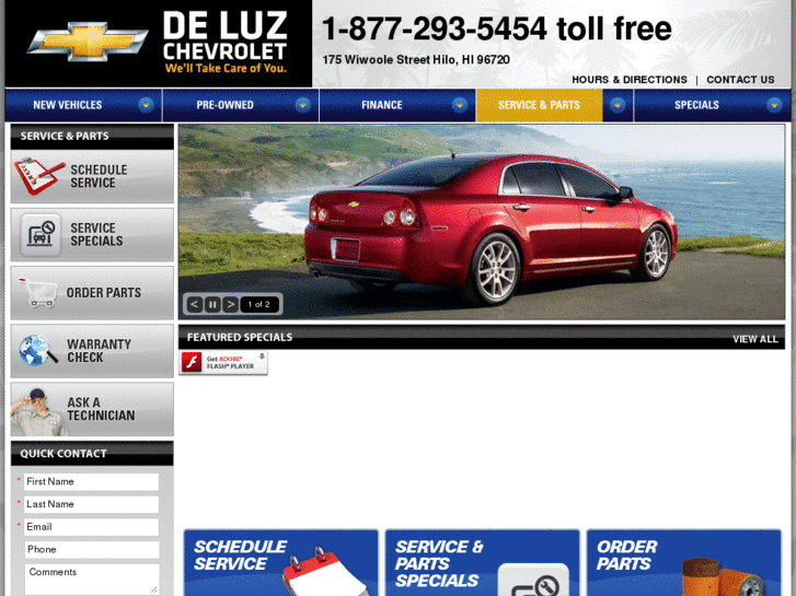 www.deluzchevroletservice.com