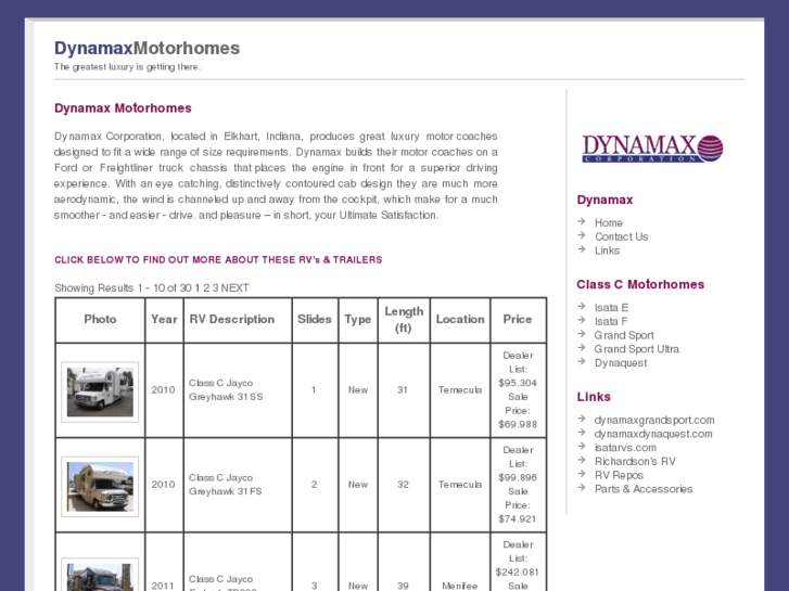 www.dynamaxmotorhome.com