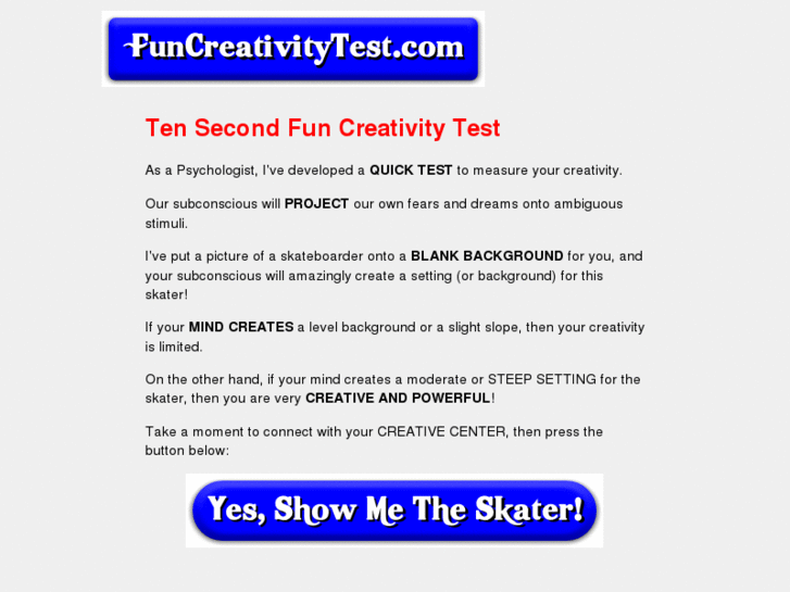 www.funcreativitytest.com