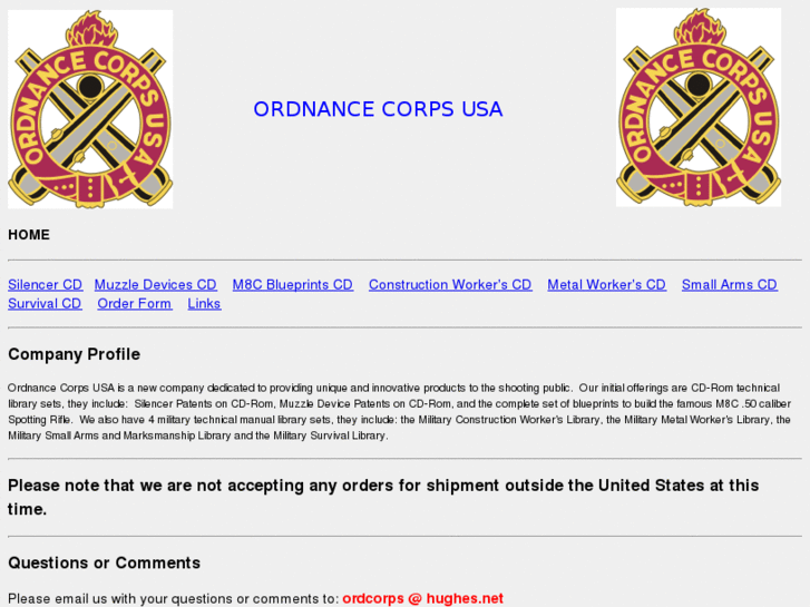 www.ordnancecorpsusa.com