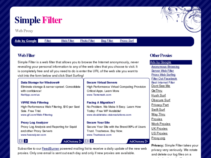 www.simplefilter.info