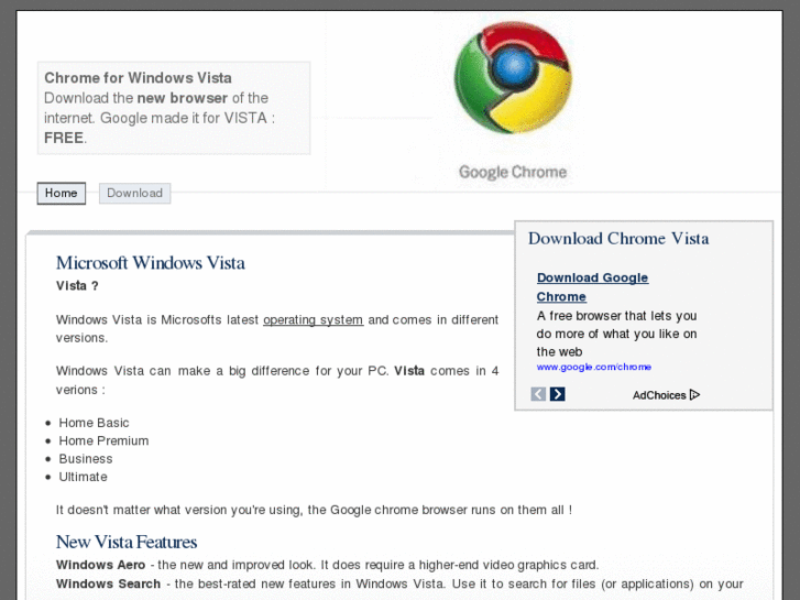 www.chrome-for-vista.com