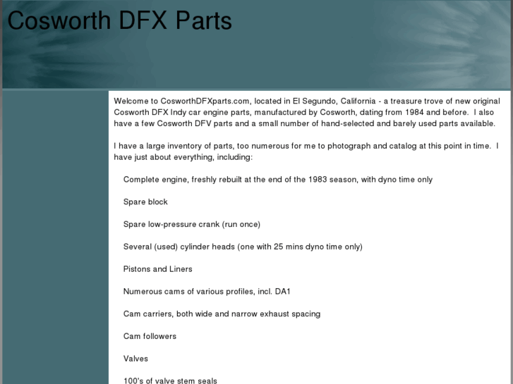 www.cosworthdfxparts.com