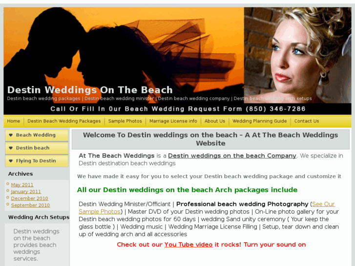 www.destinweddingsonthebeach.com