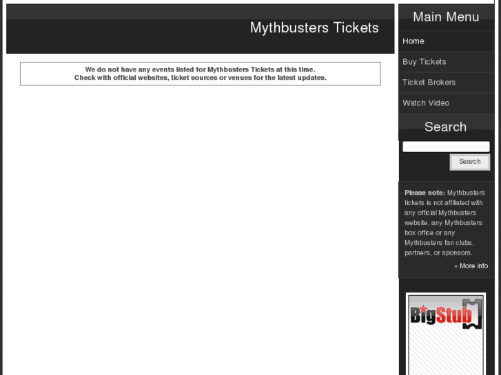 www.mythbusterstickets.com