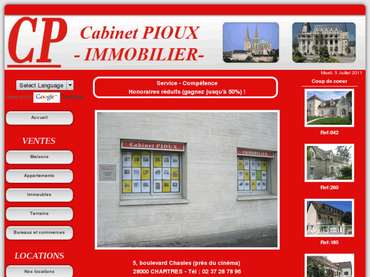 www.pioux-immobilier-chartres.com