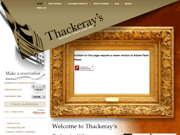 www.thackerays-restaurant.co.uk