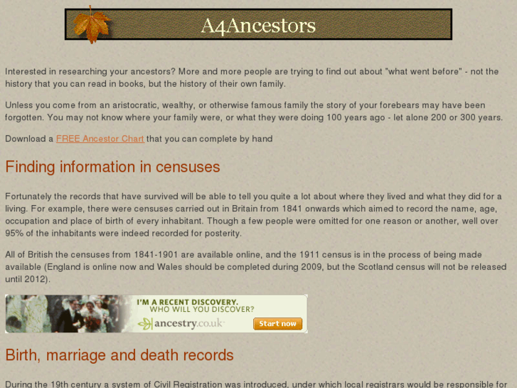 www.a4ancestors.com