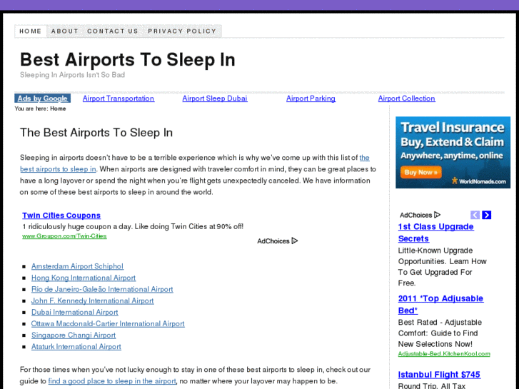 www.bestairportstosleepin.com