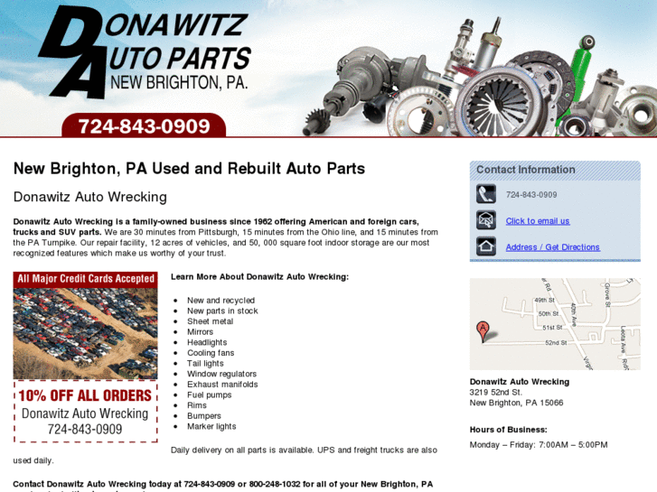 www.donawitznewandusedautoparts.com