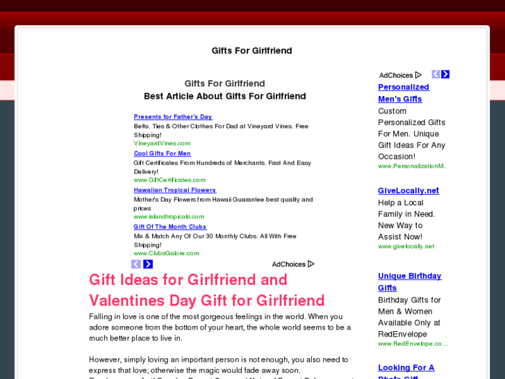 www.giftsforgirlfriend.org