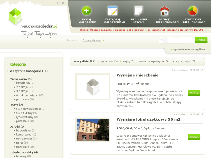 www.nieruchomoscibedzin.pl