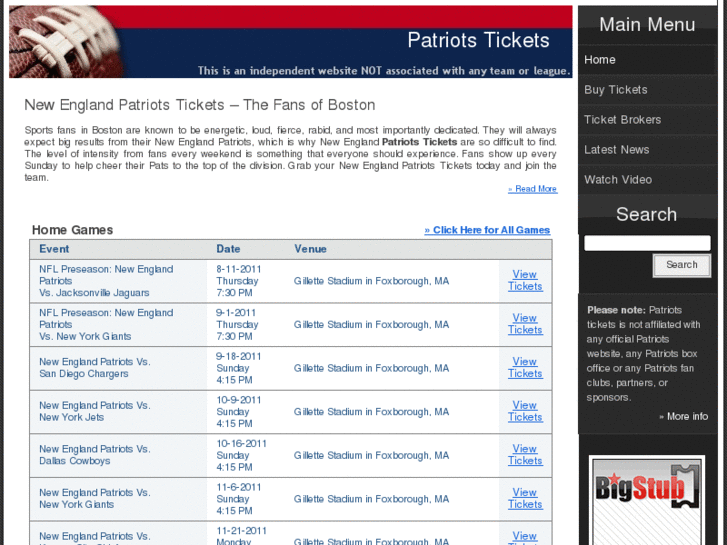 www.patriotstickets.org