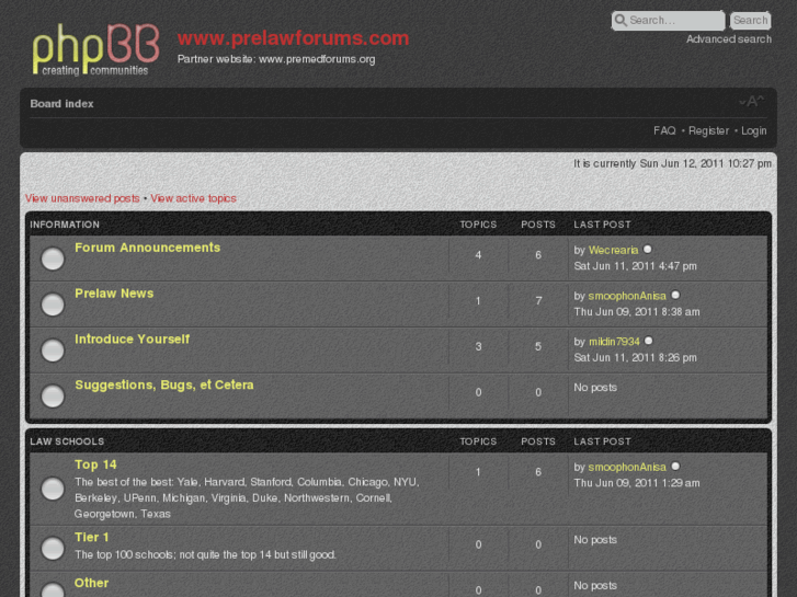 www.prelawforums.com