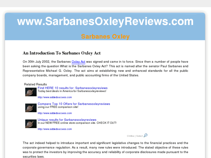 www.sarbanesoxleyreviews.com