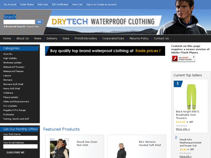 www.drytechwaterproofclothing.com