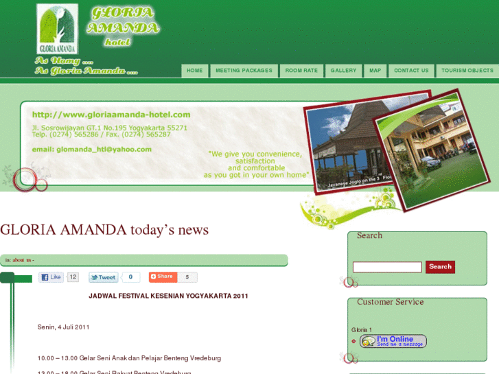 www.gloriaamanda-hotel.com