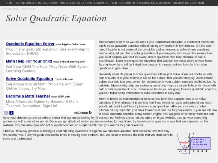www.solvequadraticequation.com