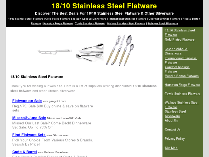 www.1810stainlessflatware.net