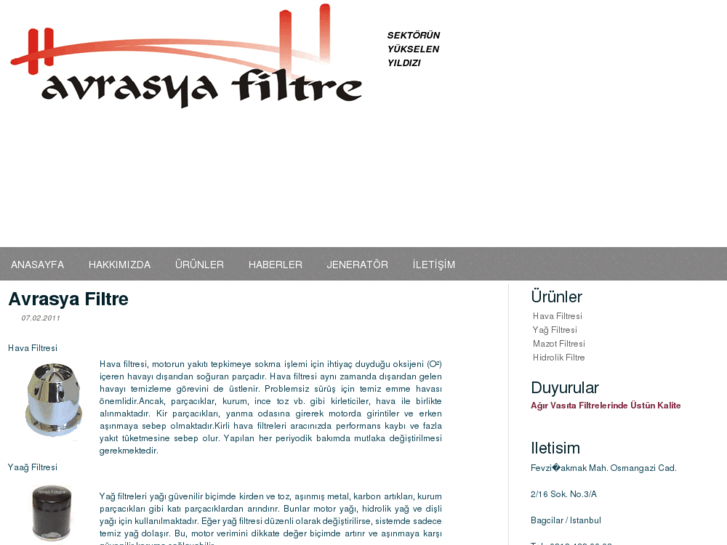 www.avrasyafiltre.com