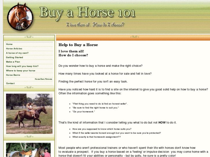 www.buyahorse101.com