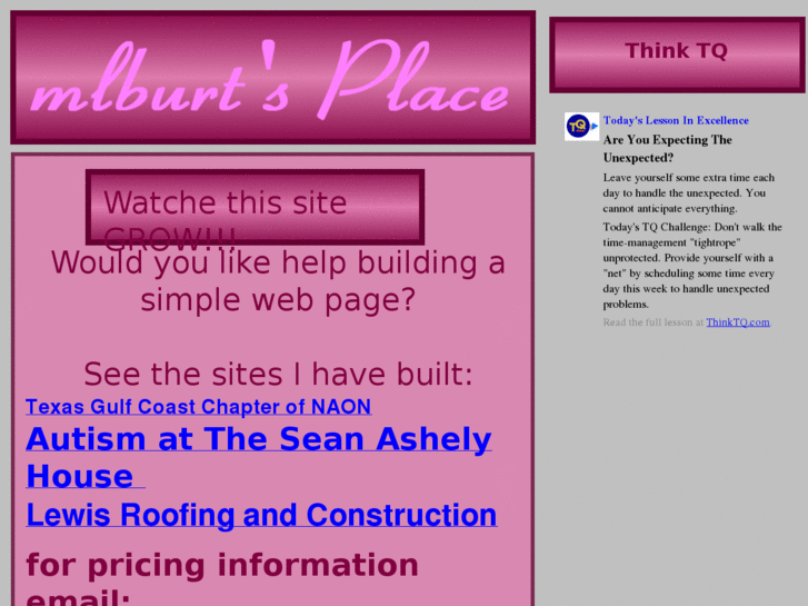 www.mlburtsplace.com