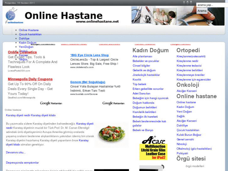 www.onlinehastane.net