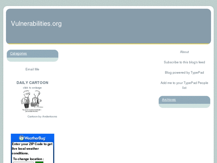 www.vulnerabilities.org