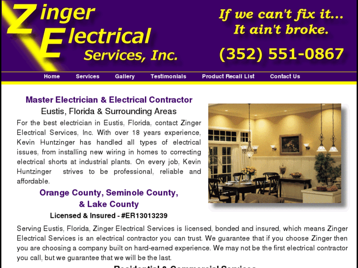 www.zingerelectricalservices.biz